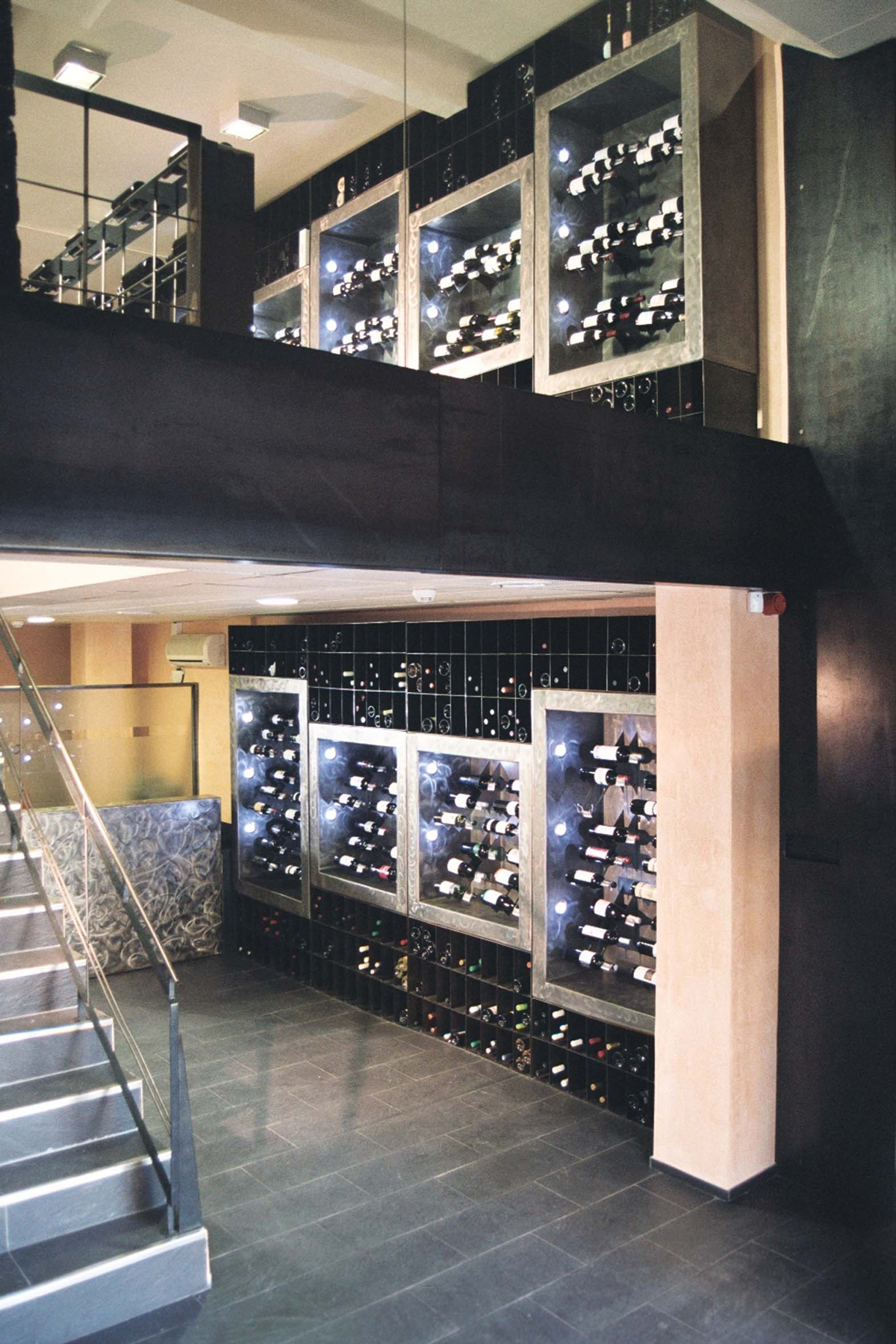 HUGO CHALÉ - Artista y escultor conceptual - Proyecto Bodega Técnica: acero inoxidable satinado y vibrado