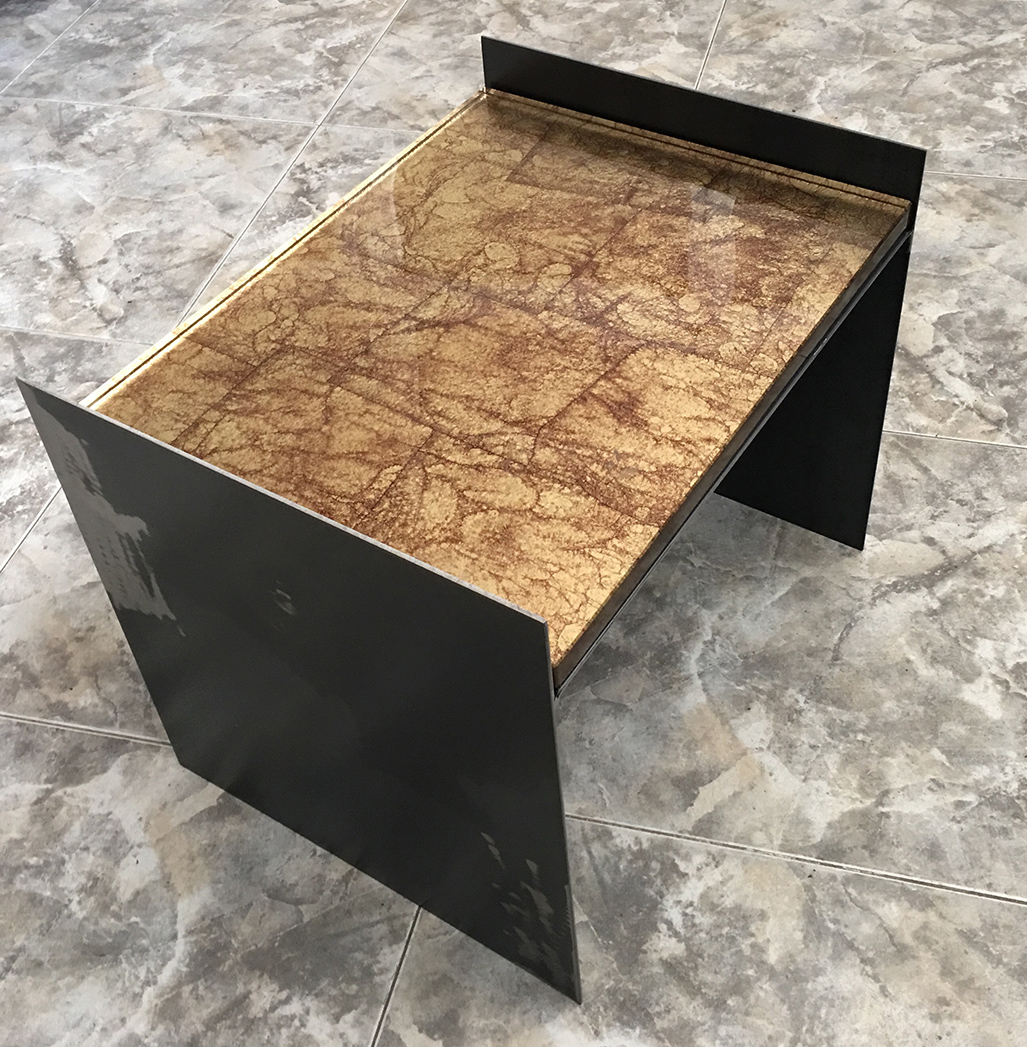 Mobiliario artístico Mesa Rustic Gold